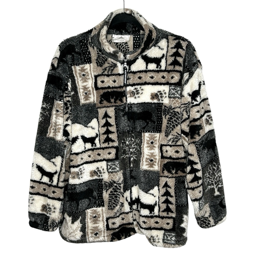 Men's Patterned Fleece Jacket